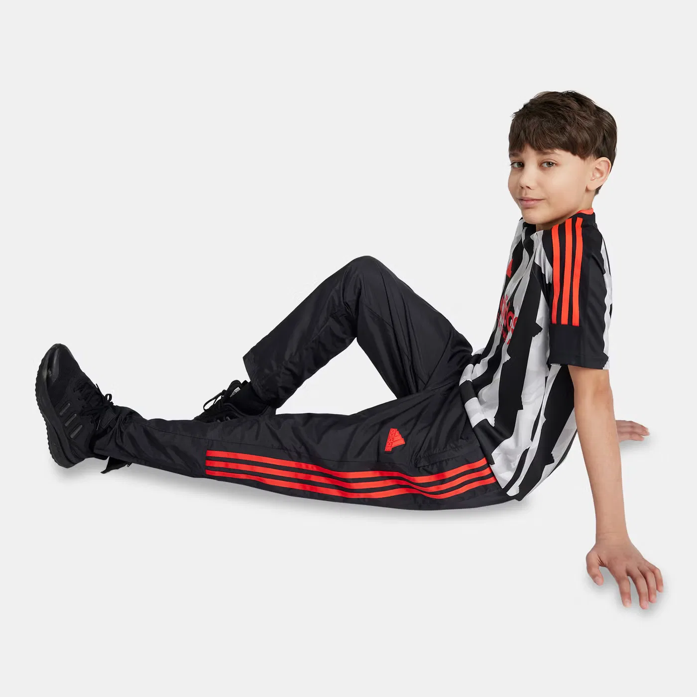 Штаны спортивные с логотипом Tiro Adidas, черный — фото 2