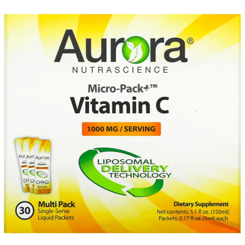 

Витамин C Aurora Nutrascience 1000 мг, 30 пакетиков