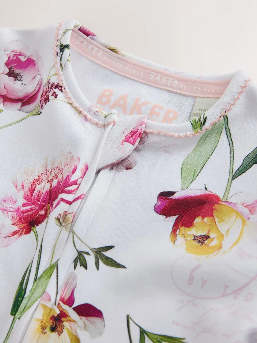 Пижама Baker by Ted Baker в нежно-розовом, светло-розовом и белом цветах — фото 4
