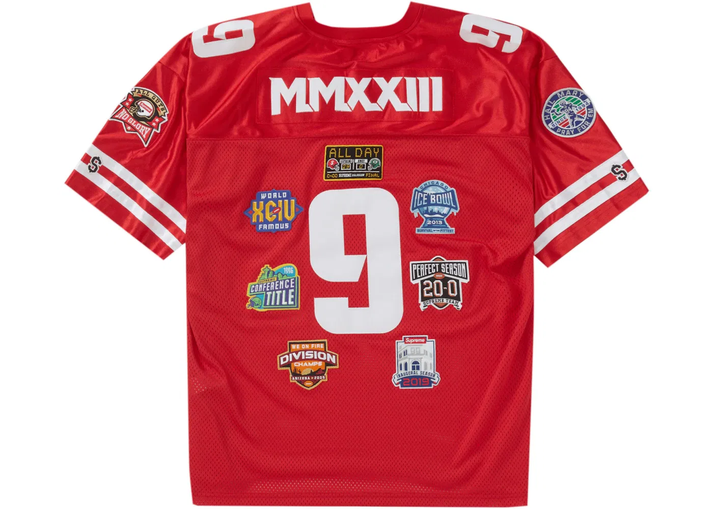 Мужская футбольная джерси с вышивкой Jersey Supreme, Red — фото 2