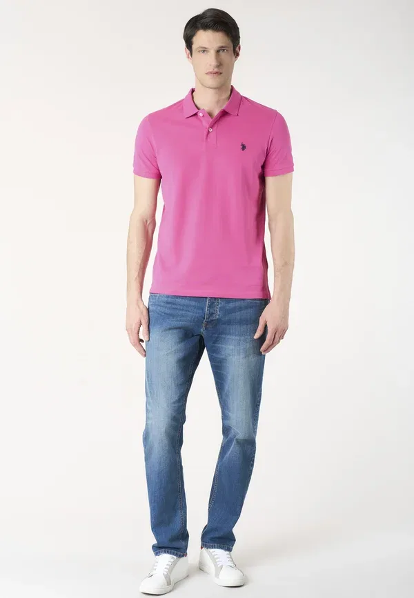 Поло из хлопка Polo shirt U.S. Polo Assn., Розовый — фото 2