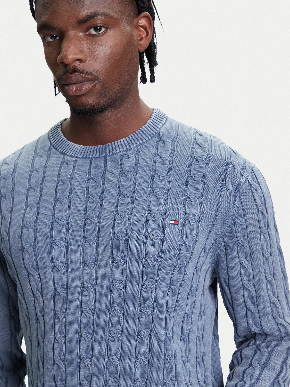 Мужской пуловер стандартного кроя Classic Tommy Hilfiger, синий — фото 4