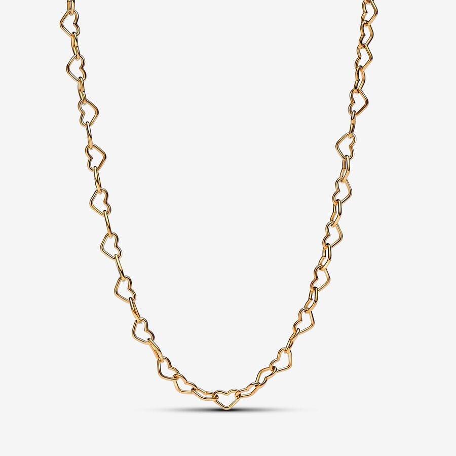 

Колье Pandora Linked Hearts Collier, золотой