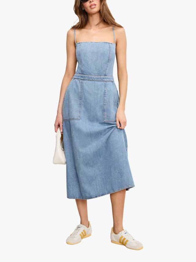 

Летнее миди-платье из денима Good American, Indigo794