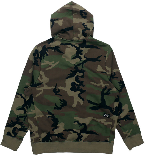 Толстовка Nike SB Skateboard Fleece Hooded Pullover Men's Olive Green, зеленый — фото 2