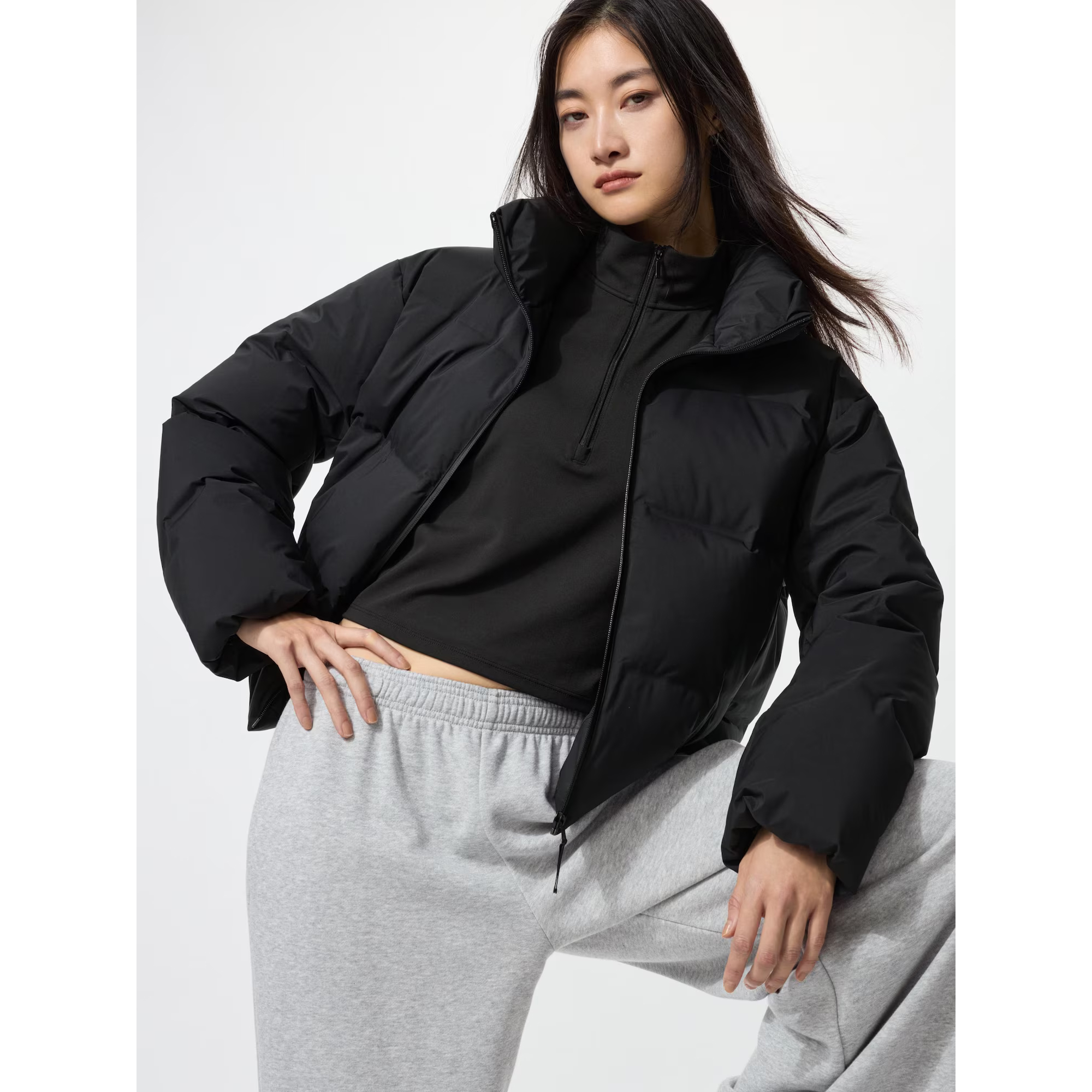 

Бесшовная пуховая куртка Uniqlo, 09 черный