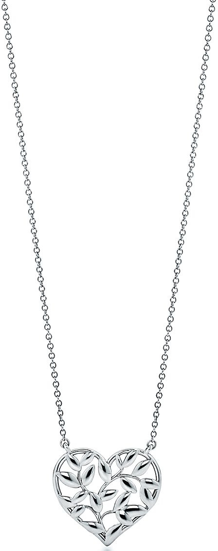 

Колье Tiffany & Co. Paloma Picasso Olive Leaf Heart, серебро