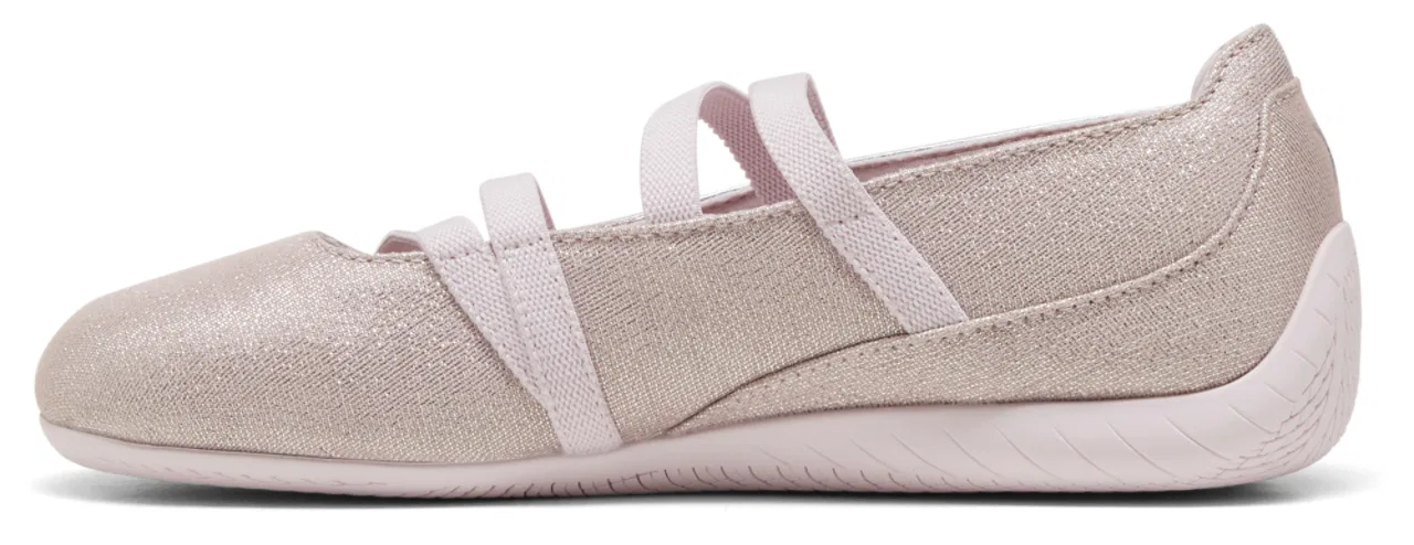 Детские балетки для девочек с ремешками PUMA Speedcat Ballet Let It Shine, Misty Pink/Powder Pink — фото 2