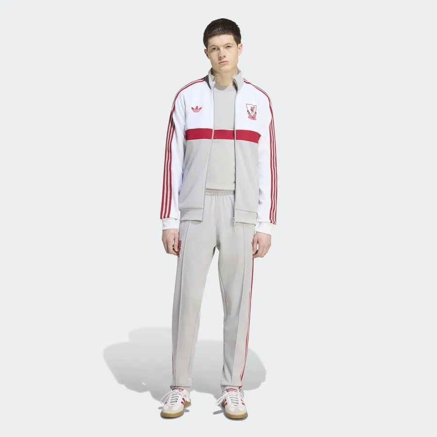 Спортивные штаны с принтом Liverpool FC Originals adidas, Серый — фото 3