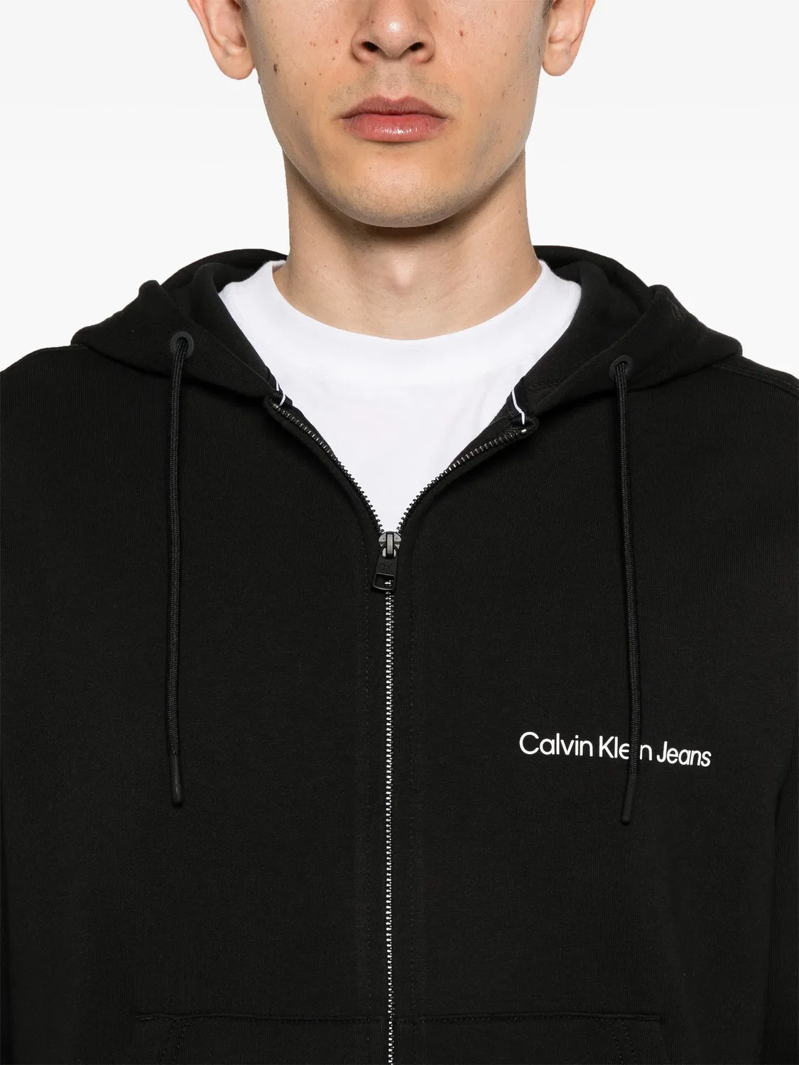 Calvin Klein Худи на молнии - черный — фото 2