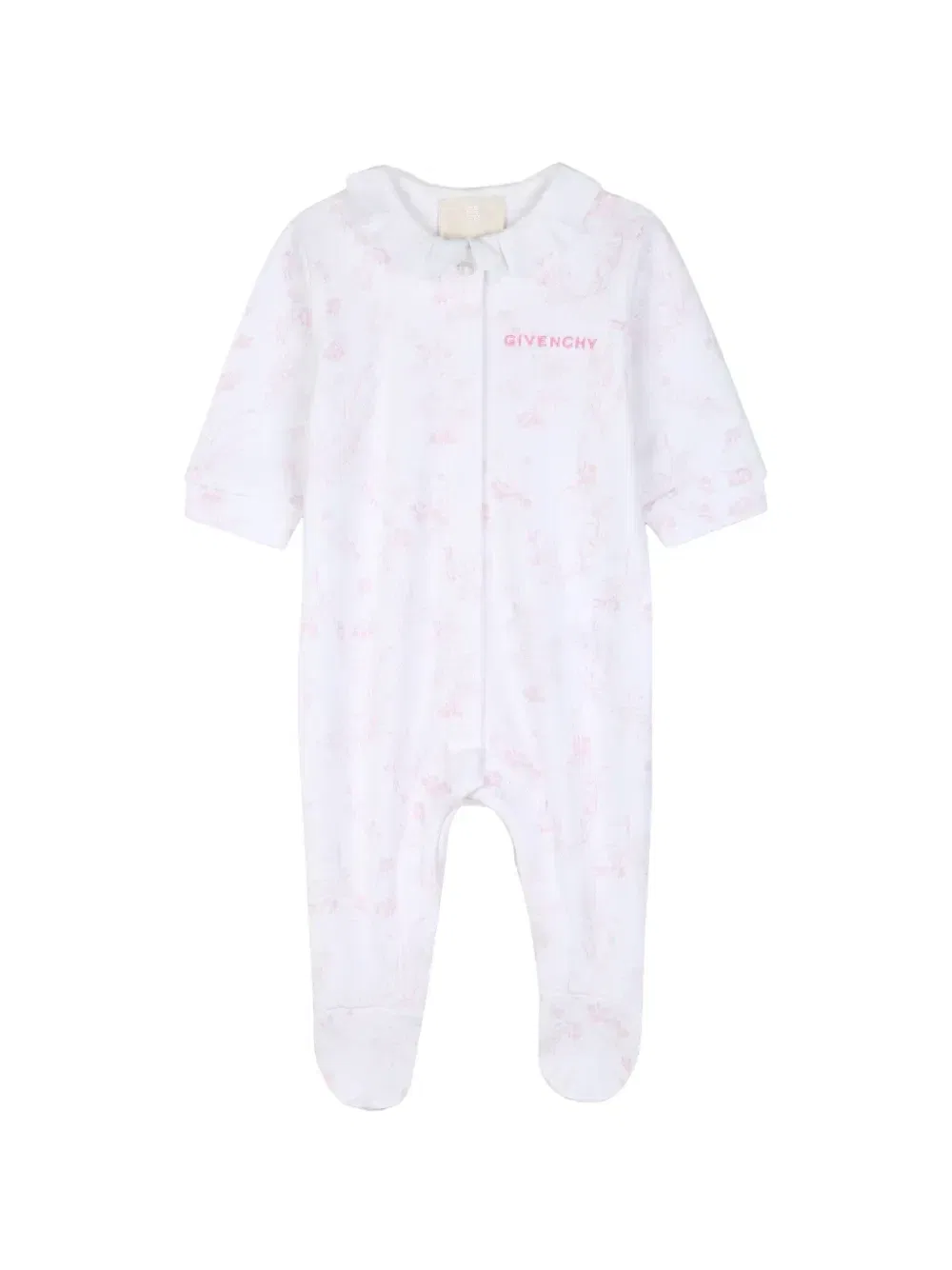 Комплект для новорожденного с цветочным принтом Givenchy Kids, белый