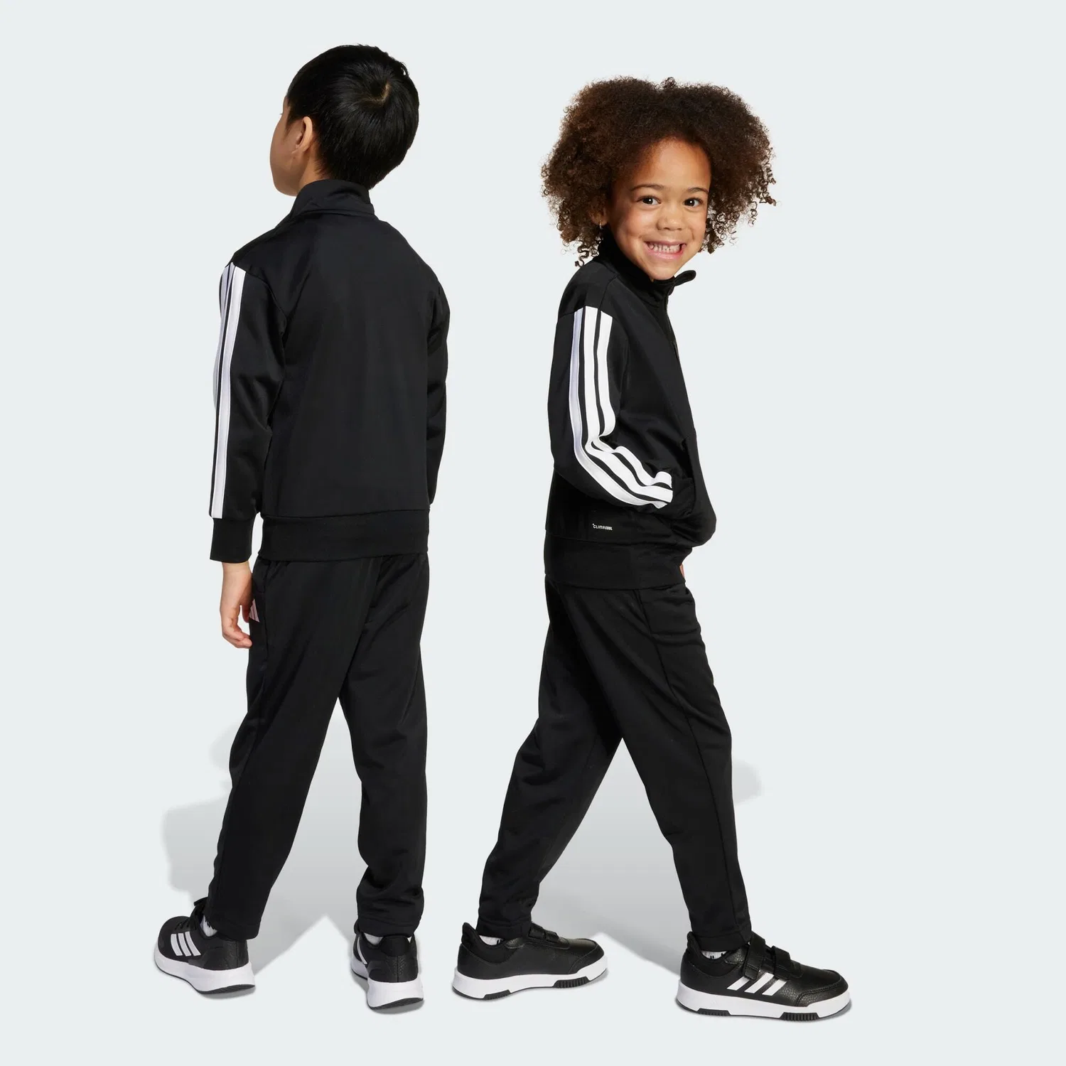 Детский спортивный костюм с принтом Climacool Adidas, Schwarz Weiss Schwarz — фото 4