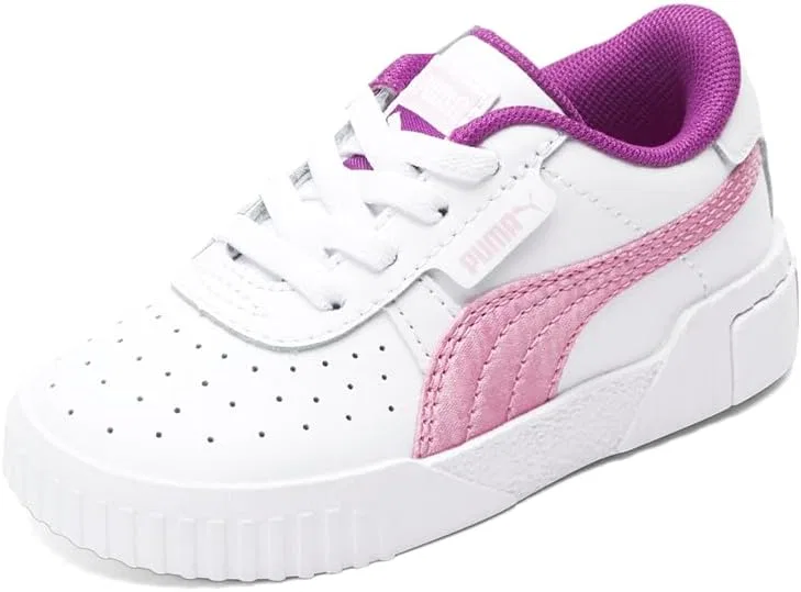 Детские кроссовки для девочек с перфорацией Cali Rose PUMA, White — фото 2