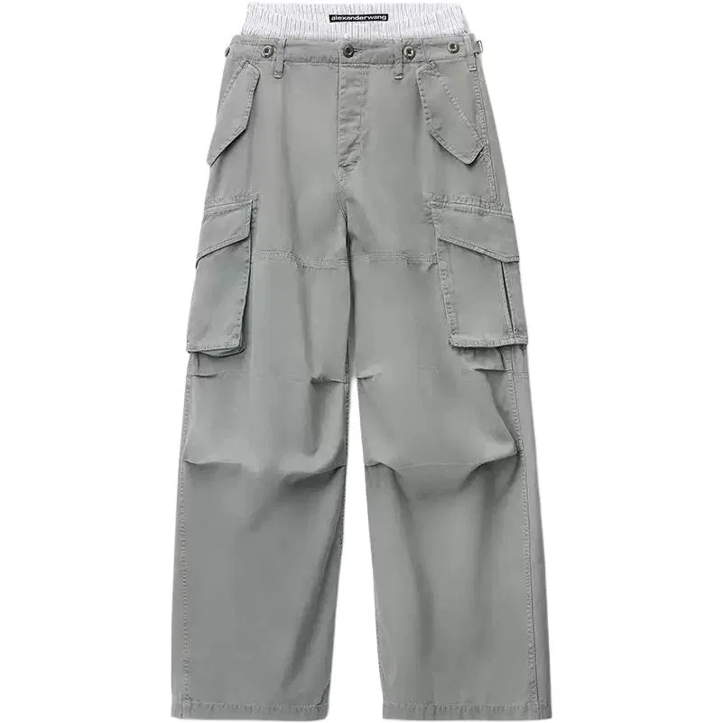 Женские карго-брюки Alexander Wang, Washed Green Bay