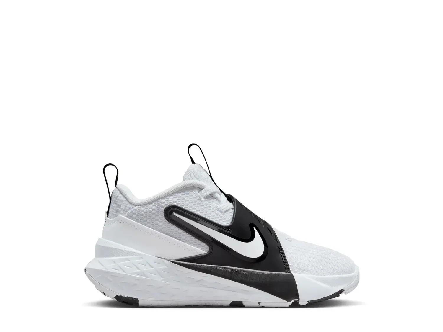 Кроссовки детские Team Hustle D 12 Nike, белый/черный