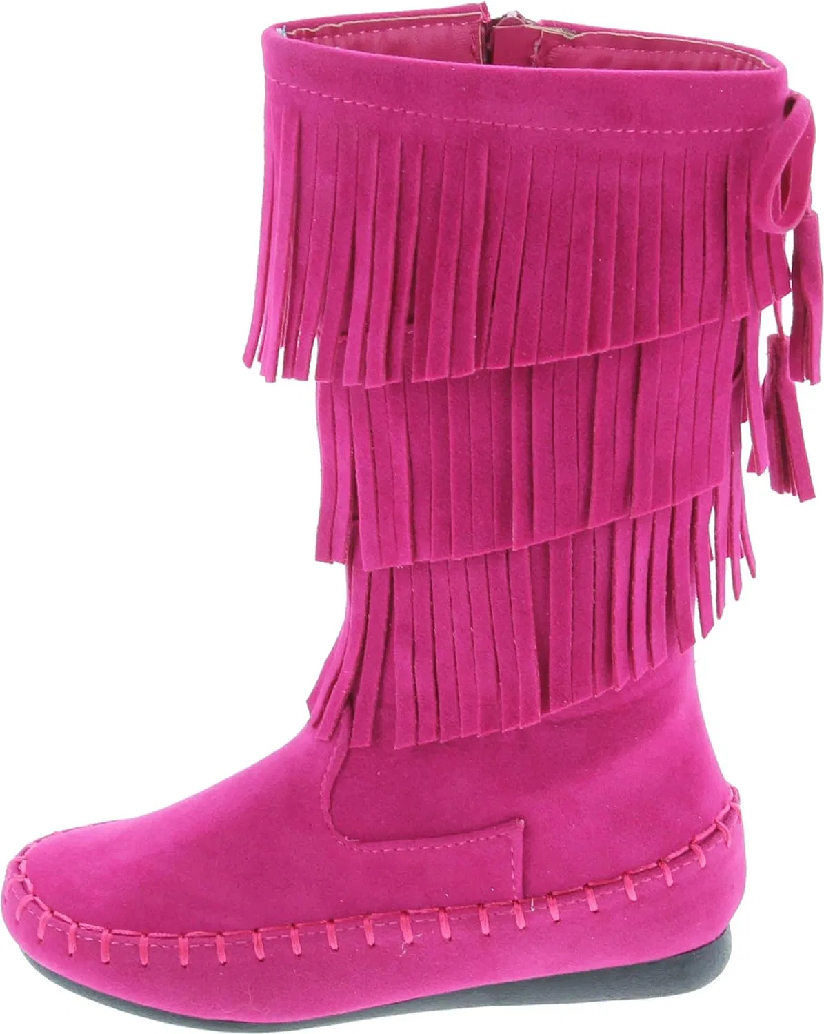 Детские сапоги для девочек с бахромой Link Candice-16K, Fuchsia — фото 2