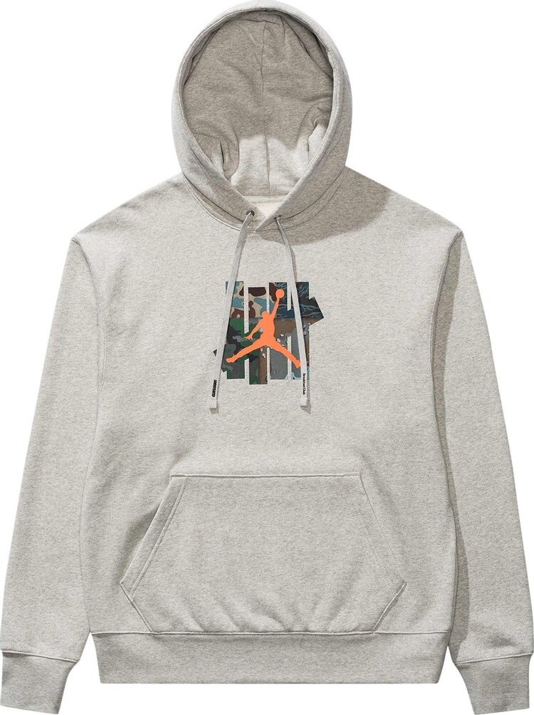 

Худи Air Jordan x UNDEFEATED Strikes Hoodie 'Grey Heather', серый