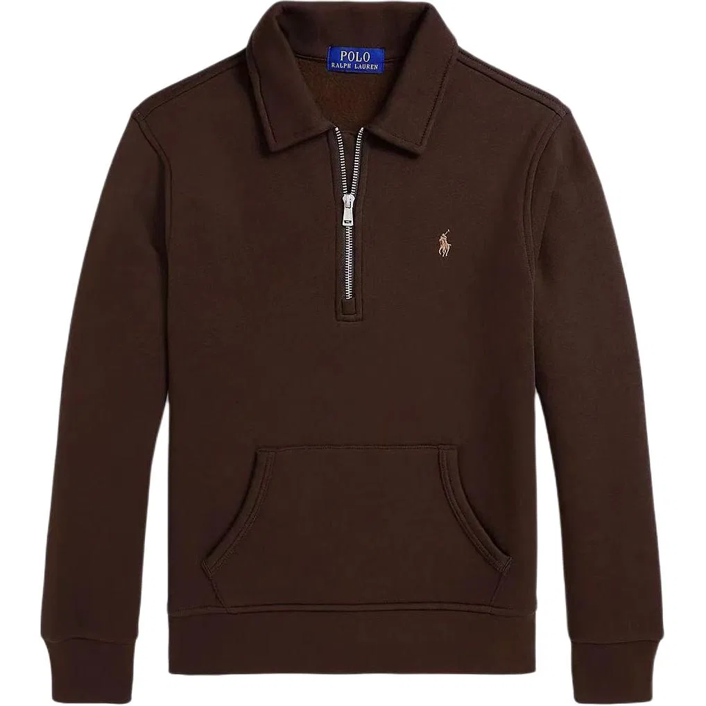 Детский свитшот с воротником Polo Ralph Lauren, Brown