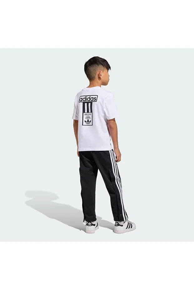 Детский спортивный комплект для девочек с коротким рукавом Adibreak kids tracksuit set Adidas, White — фото 4