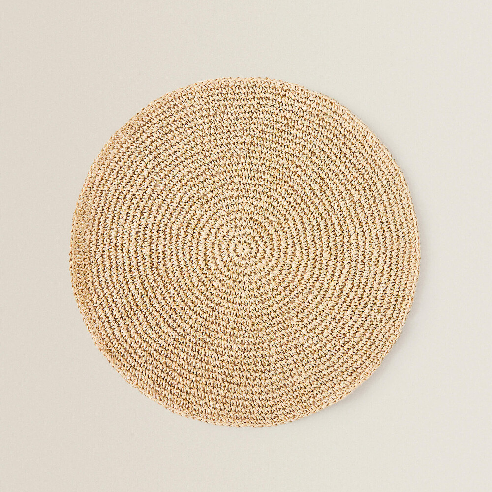 

Салфетка под столовые приборы Zara Home Round Paper, 38 см