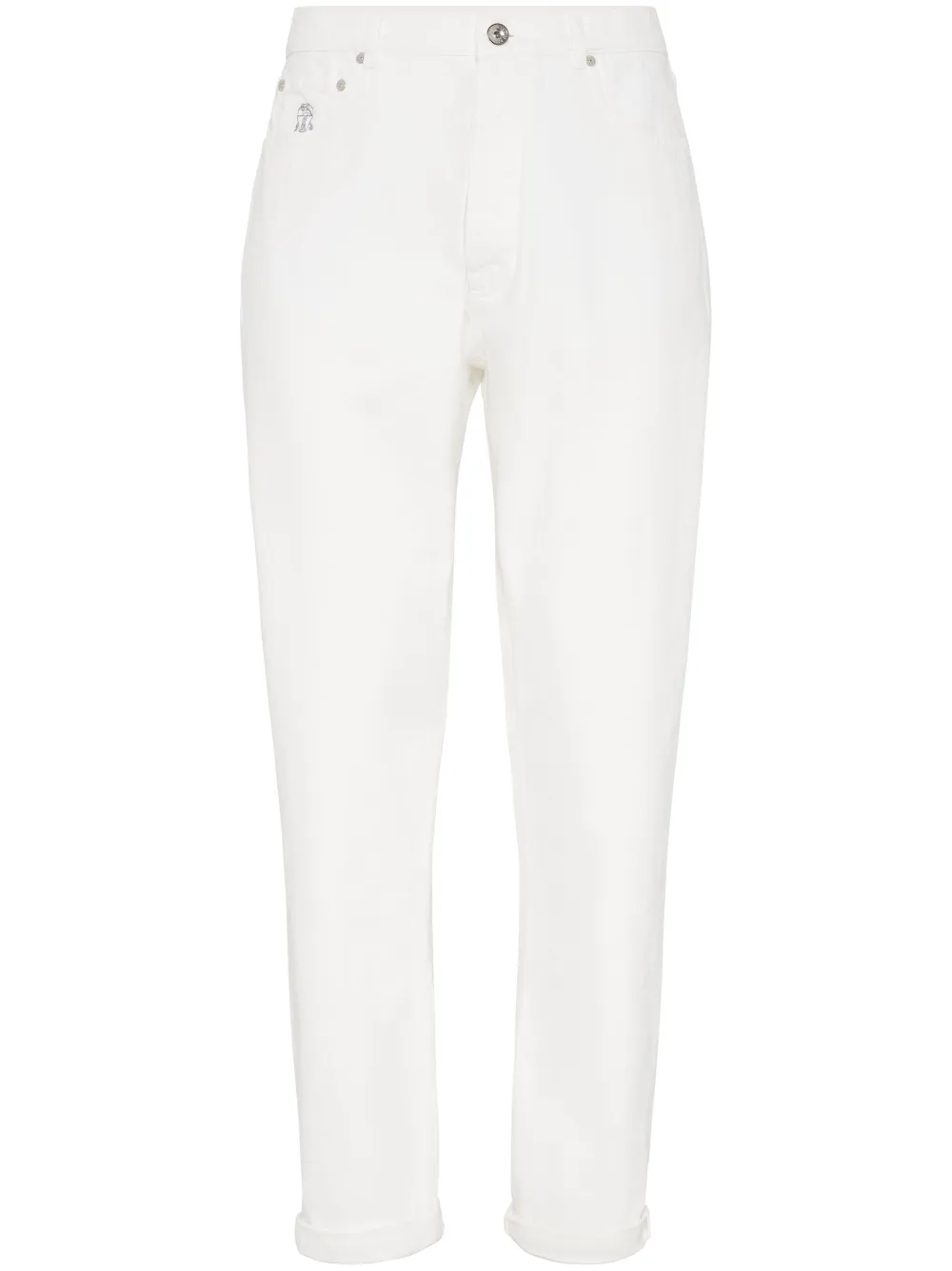 

Джинсы с карманами Brunello Cucinelli, белый
