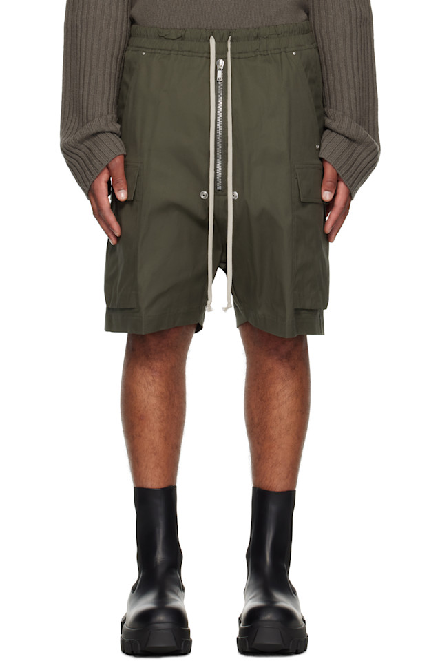 

Rick Owens Хаки конкордианы каргобела шорты-карго