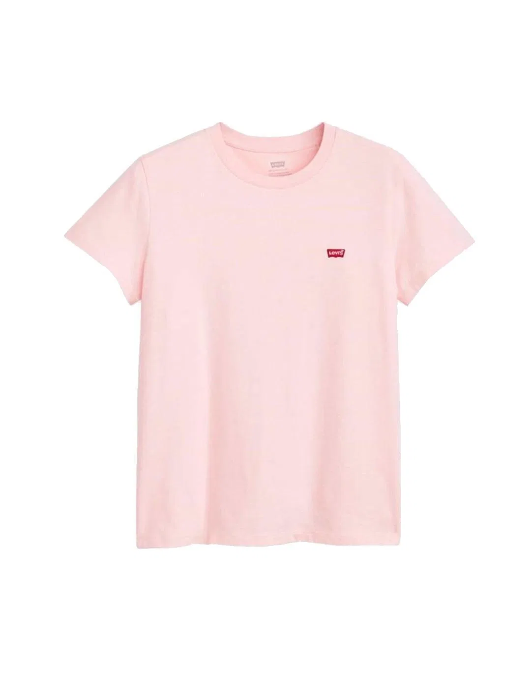 Женская хлопковая футболка с вышитым логотипом Levi's, Цвет Rosa