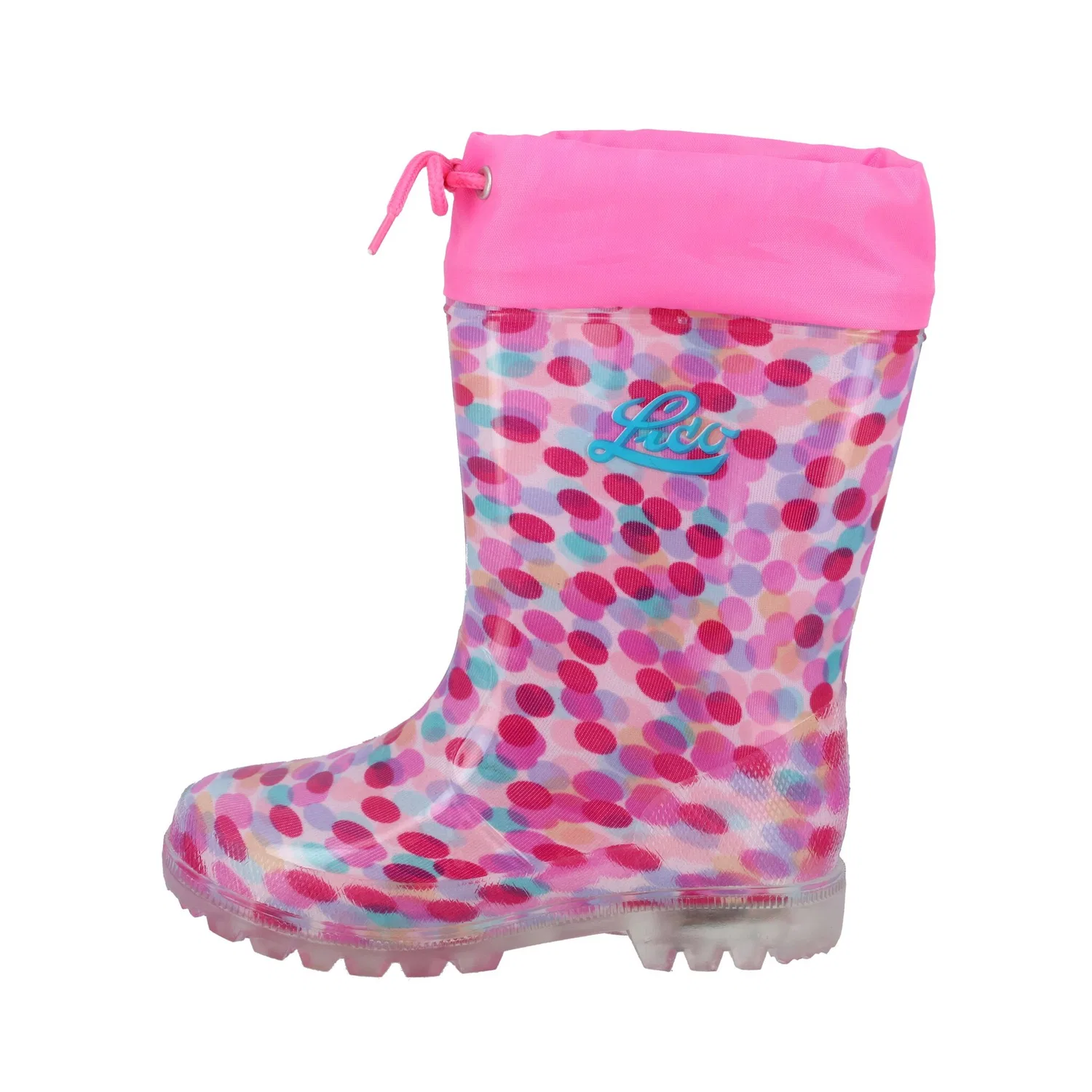 Детские сапоги с подсветкой Lico, Pink