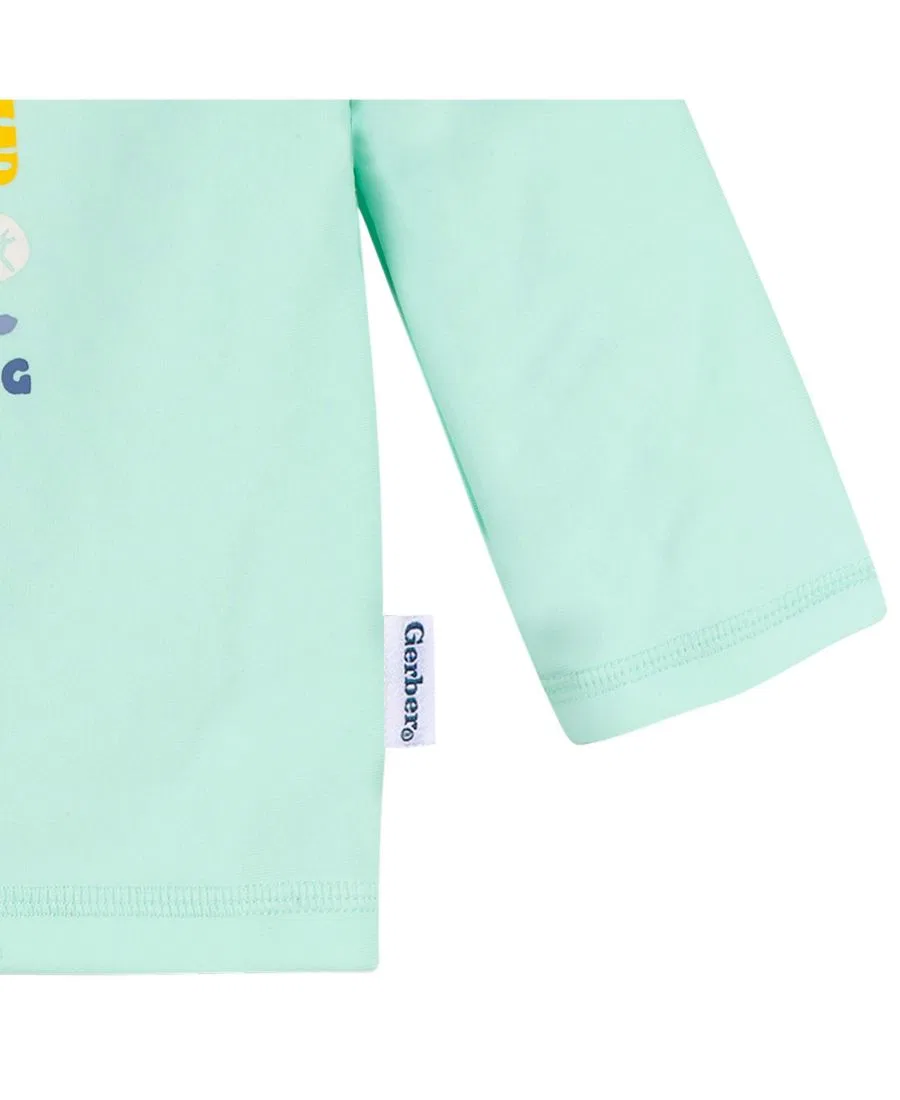 Комплект из рашгарда и плавок с длинным рукавом USA Gerber, Green Stamps — фото 2