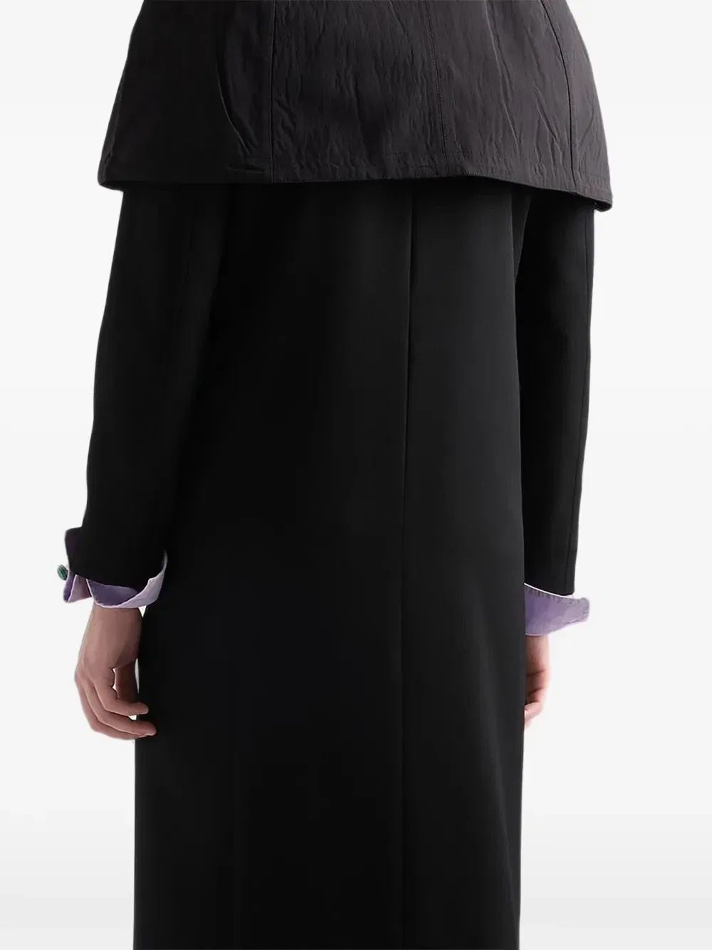 Кейп на молнии Prada, черный — фото 4