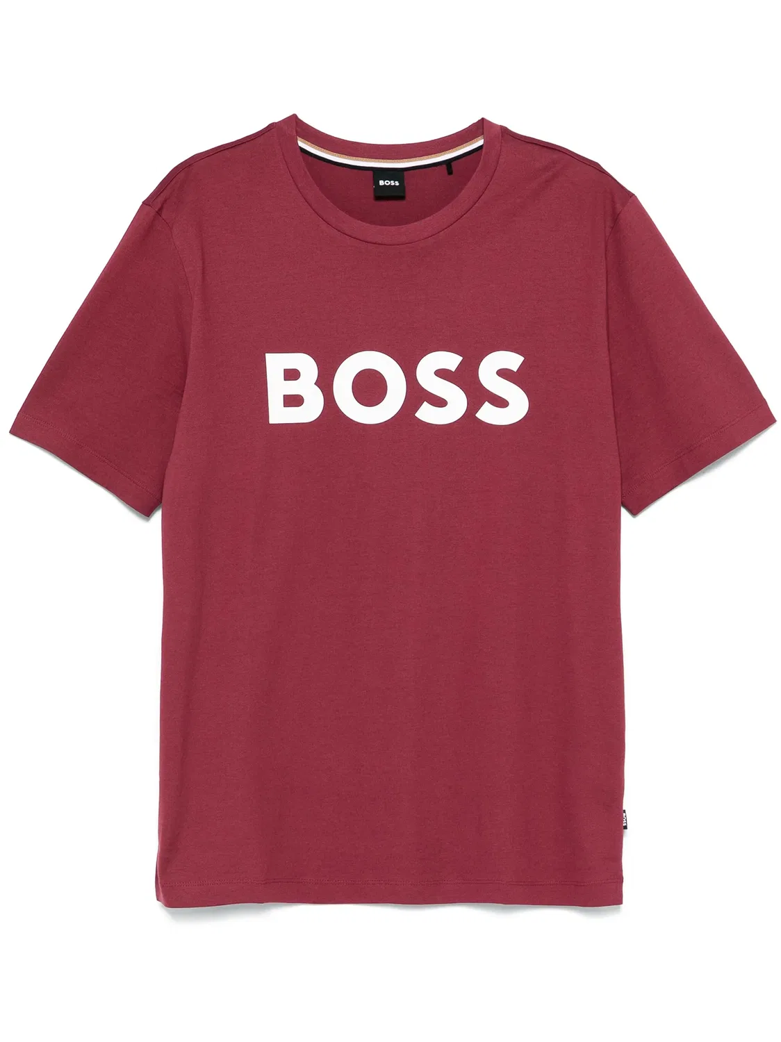 BOSS Футболка с логотипом красная