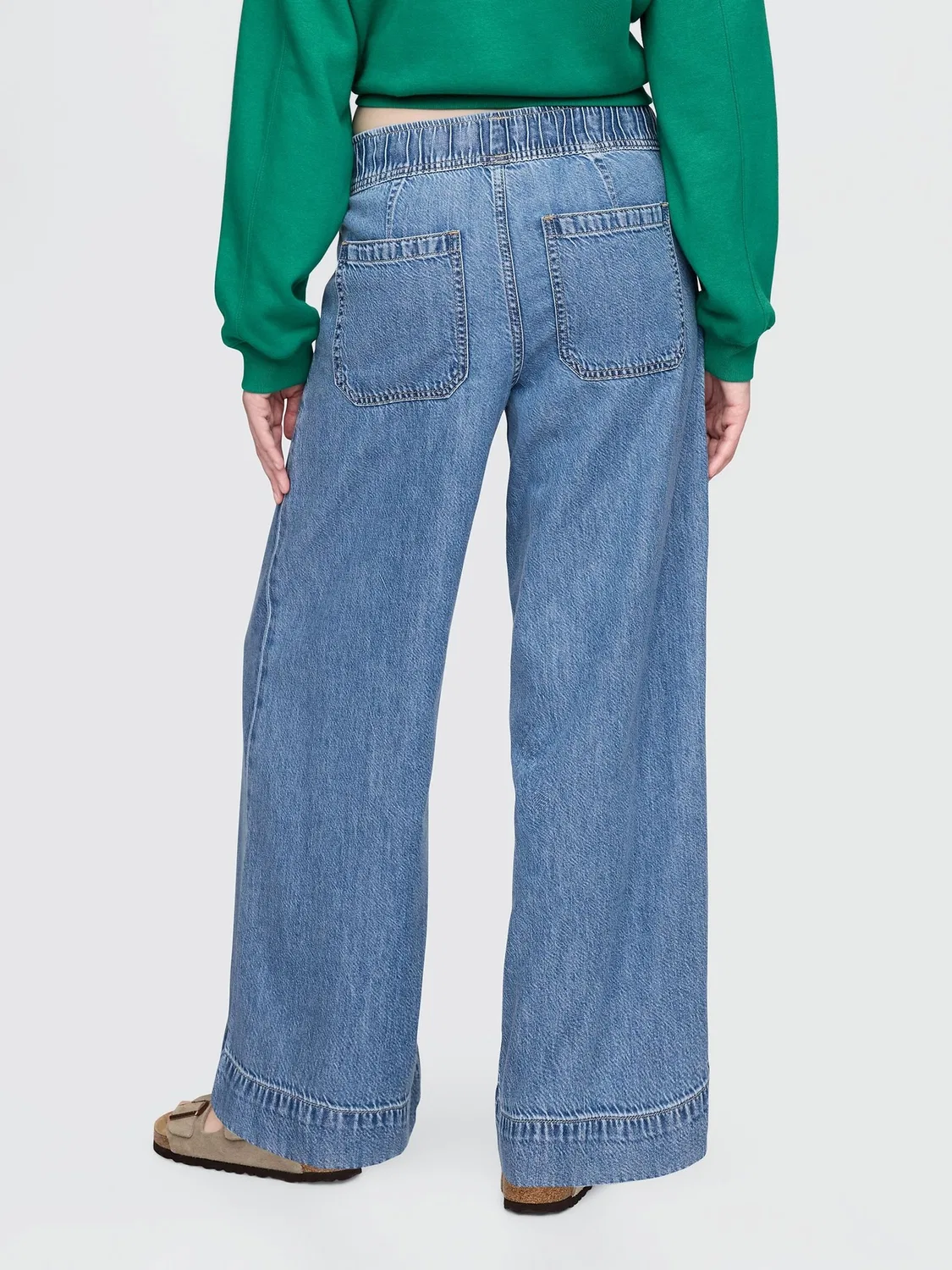 Джинсы мешковатые Gap UltraSoft Easy, синие — фото 2
