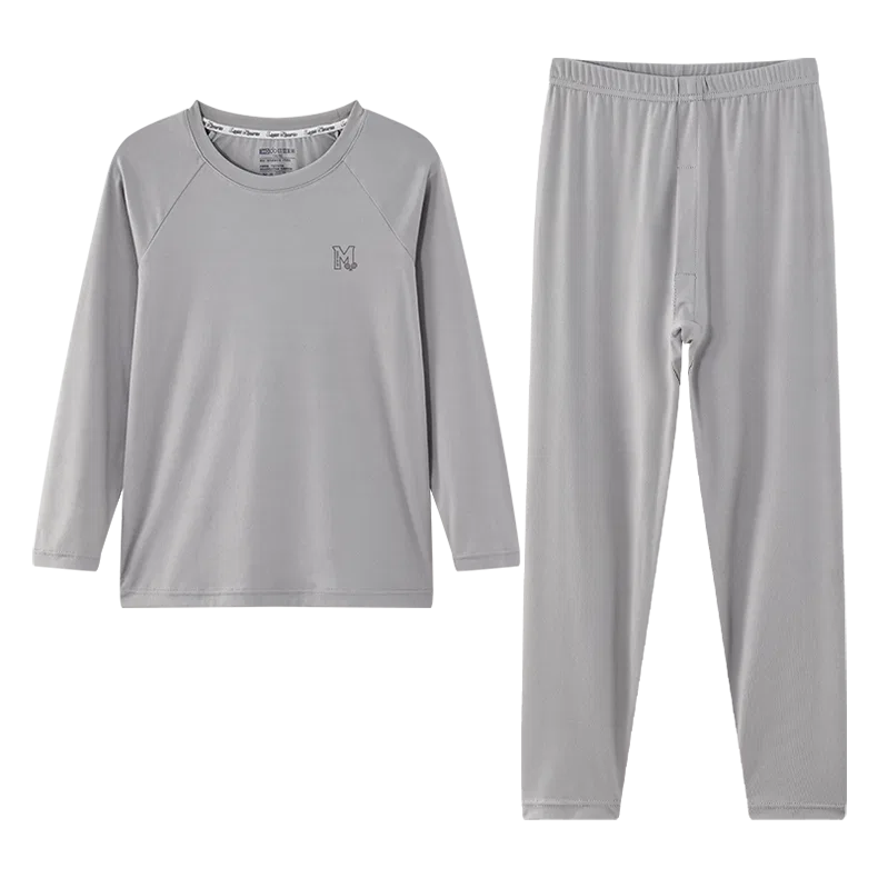 Детское белье с круглым вырезом Grade School Hodo Red Bean, Gray