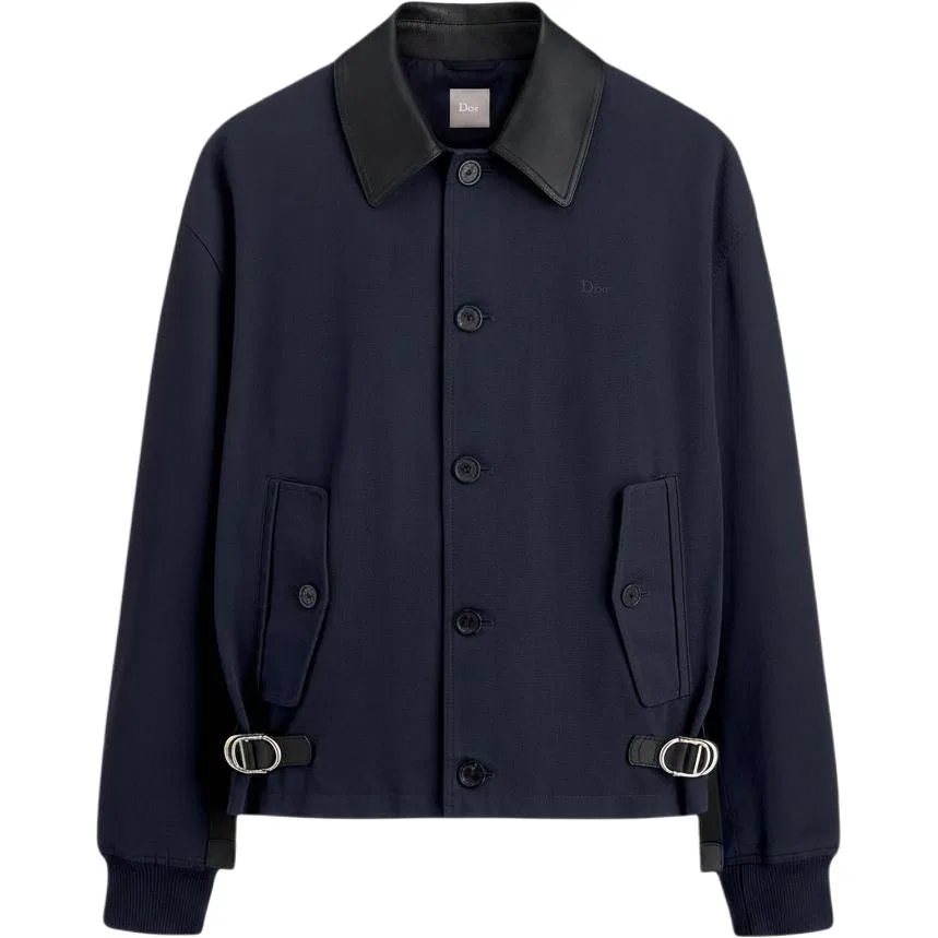 Мужская куртка с лацканами, прямой крой, DIOR, Blue