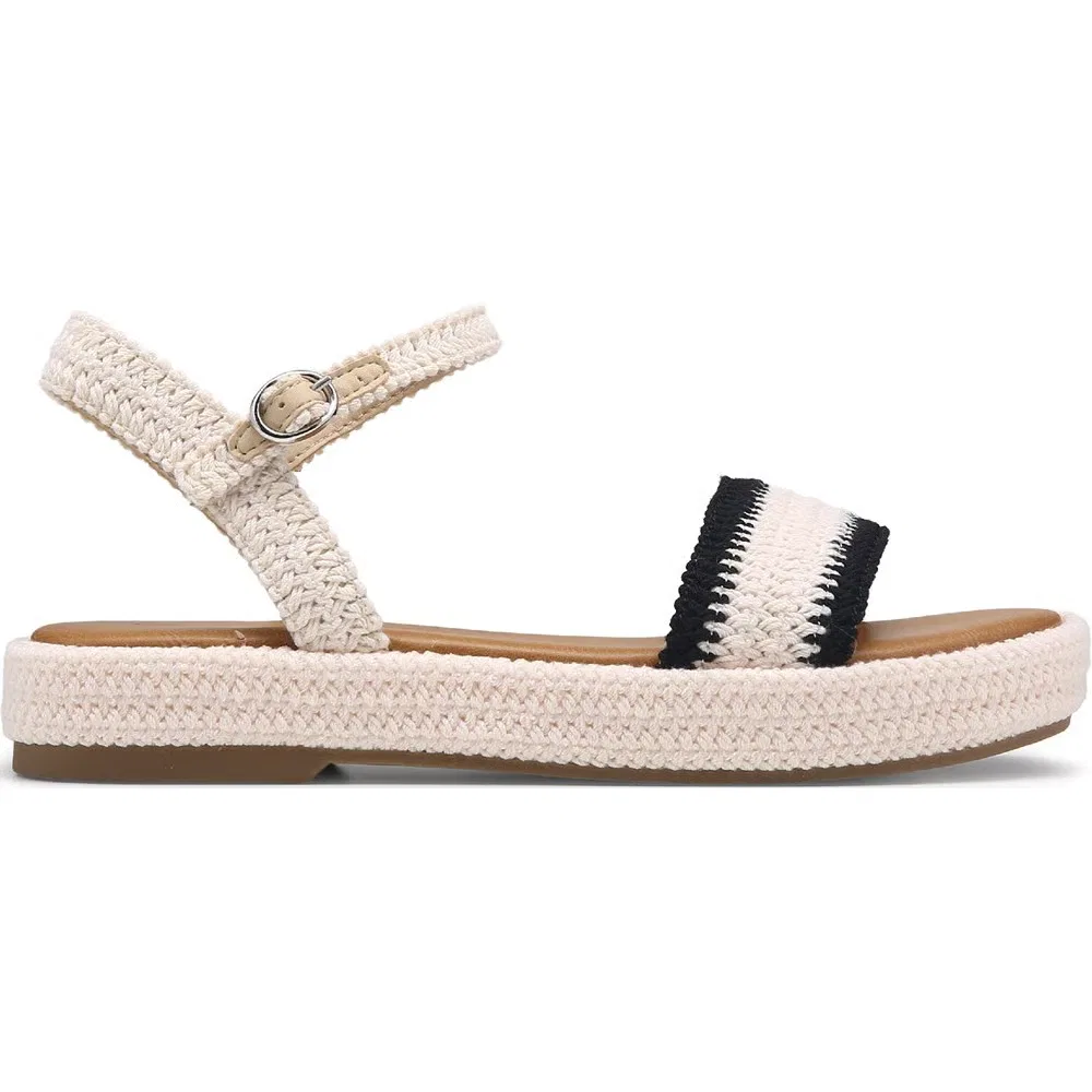 Детские сандалии J-Caprio Steve Madden, Black/Cream Crochet — фото 2