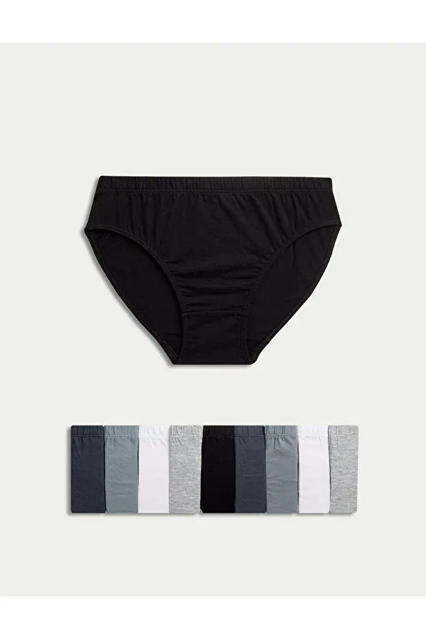 Детские трусы для мальчиков хлопковые 10 штук Marks & Spencer, Gray