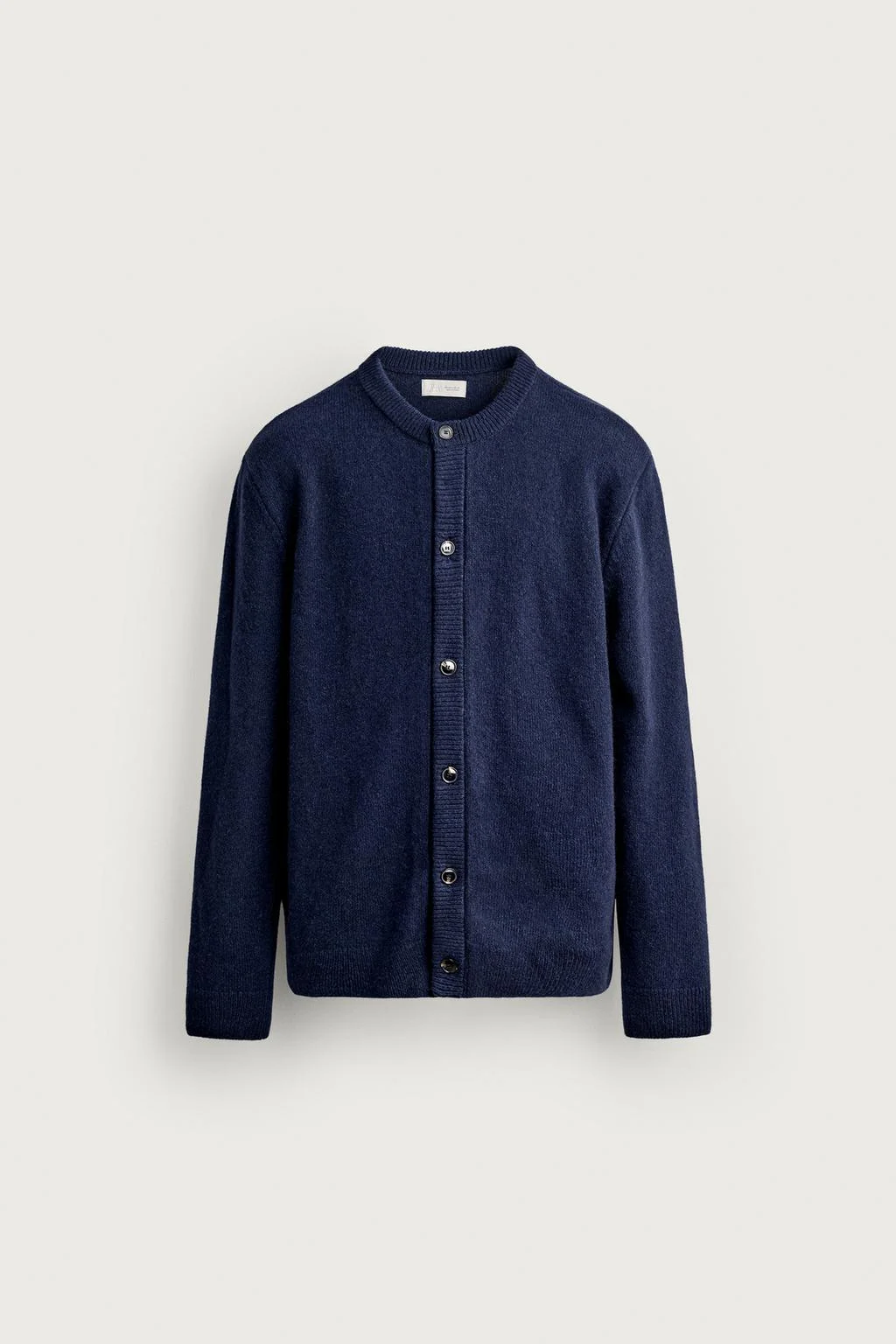 Кардиган Zara из смеси шерсти, синий — фото 3
