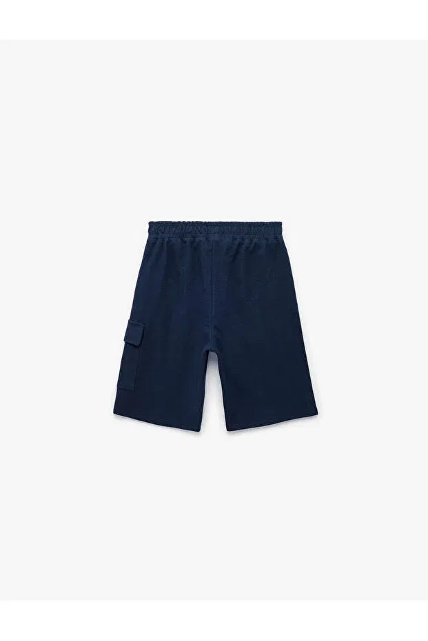 Детские шорты для мальчиков с принтом Cargo Koton, Navy Blue — фото 2