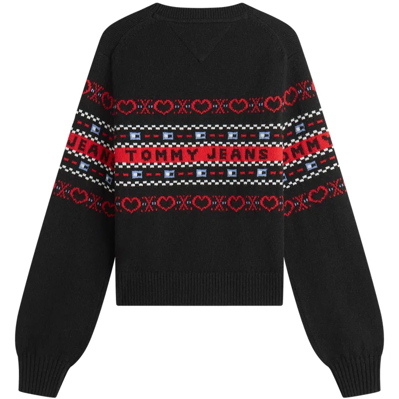Женский свитер с круглым вырезом Black BDS Tommy Hilfiger, Black BDS — фото 4