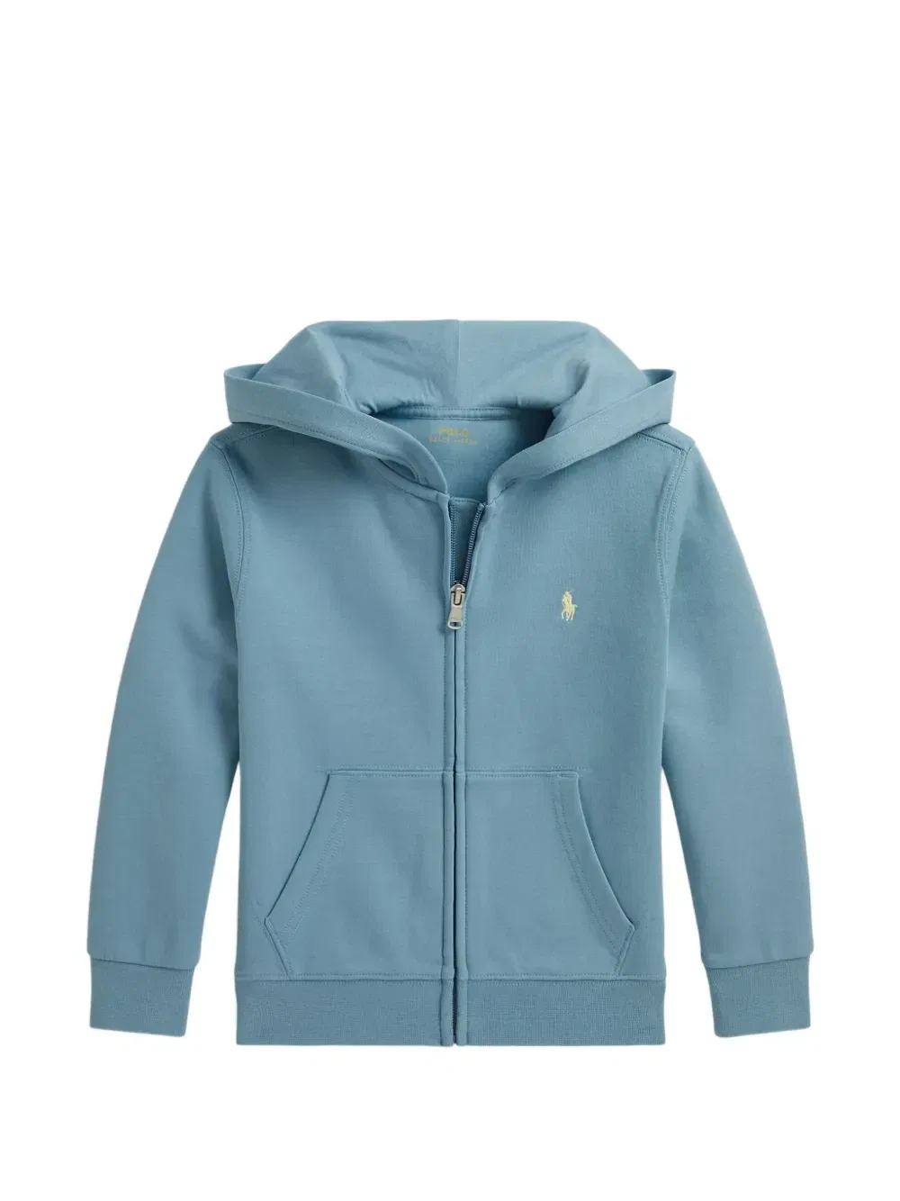 Толстовка на молнии с вышитым логотипом Polo Ralph Lauren Kids, синий