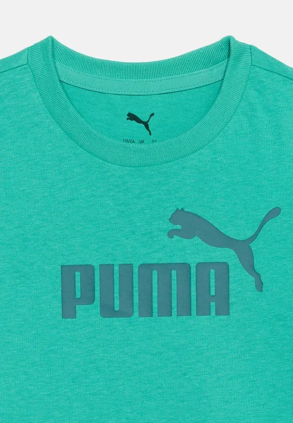 Комплект футболка и шорты из хлопка Puma, ярко-зеленый — фото 4