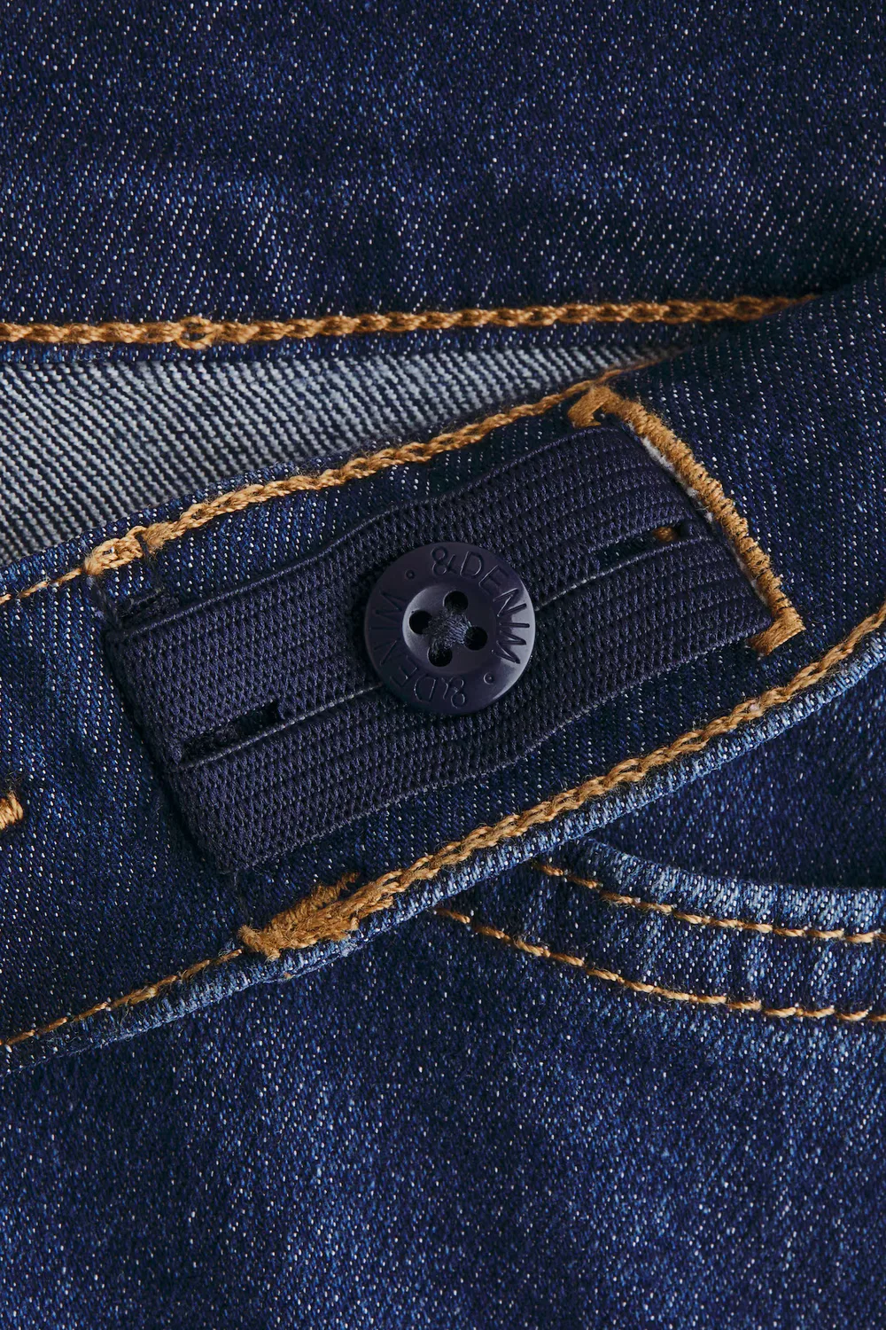Джинсы Superstretch облегающего кроя H&M, Dunkles Denimblau — фото 4