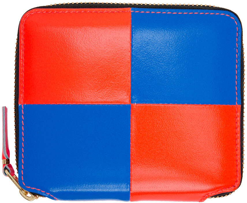 

Синий и оранжевый бумажник Fluo Squares Comme des Garçons Wallets