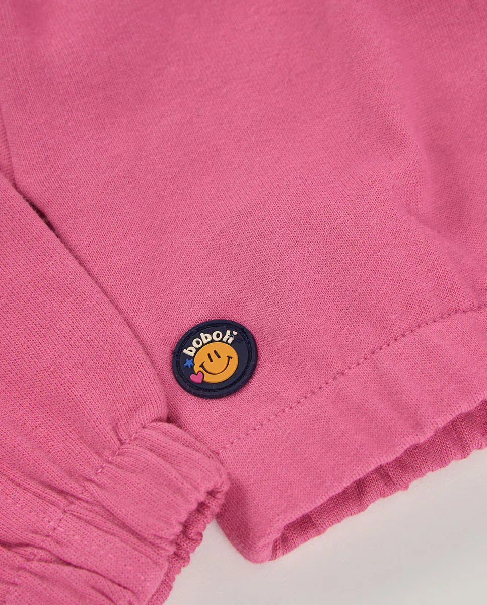 Детская худи для девочек с принтом Cool Always Be Inspiring Boboli, Multicolor — фото 4