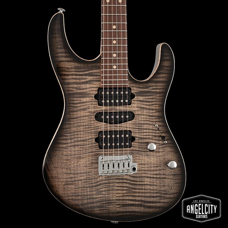 

Электрогитара Suhr Modern Plus, Trans Charcoal Burst, HSH, Pau Ferro