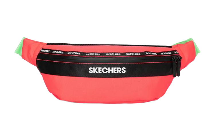 

Skechers Женская поясная сумка из ткани с плетением ротанг красного цвета