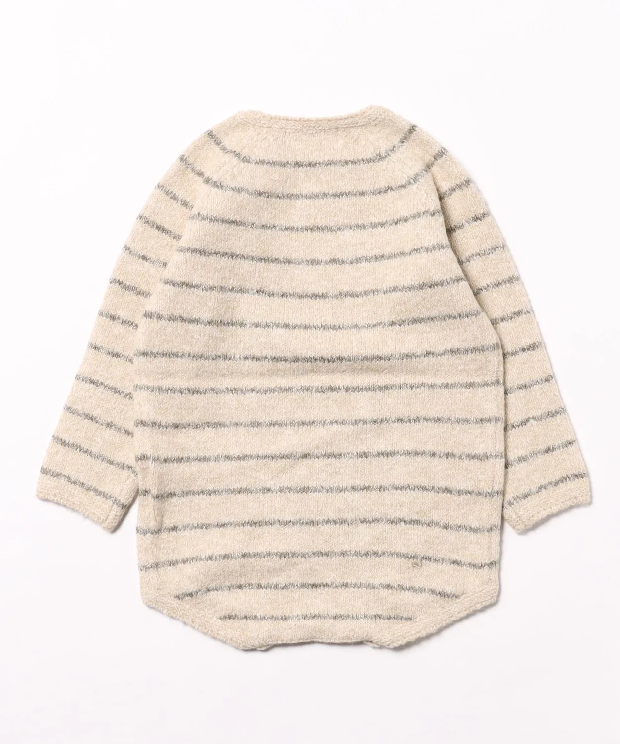 Детский боди-комбинезон с принтом Quincy Mae Basil Stripe, Beige — фото 2