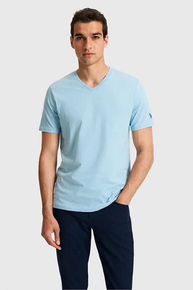 Мужская футболка с v-образным вырезом U.S. Polo Assn., Blue