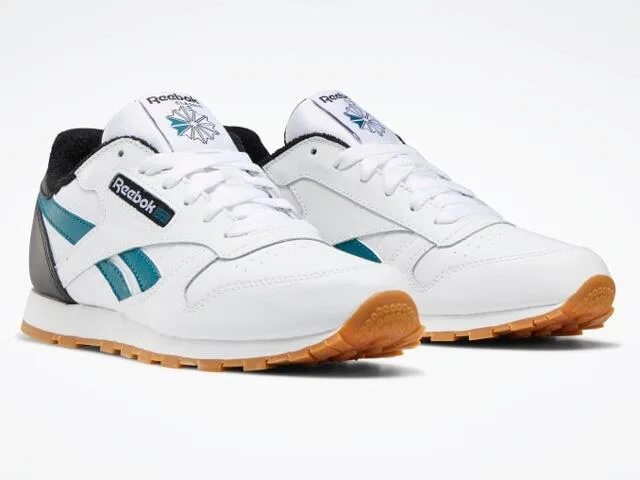 Детские кожаные кроссовки Classic Leather Reebok, Weiß — фото 4
