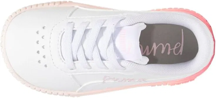 Детские кроссовки для девочек с принтом Lots of Love PUMA, Pink — фото 4
